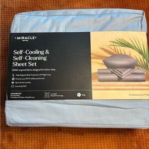 Miracle Self-Cleaning Light Blue Sheet Set